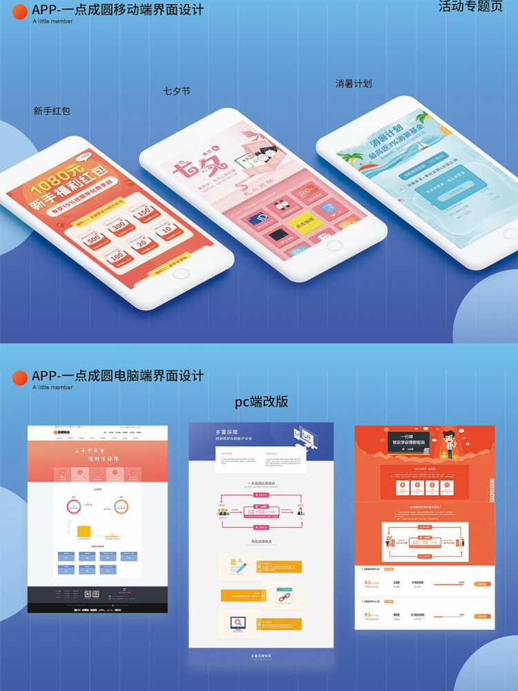 移动端B2B理财app 官网设计
